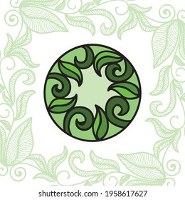 Fondo decorativo de la naturaleza. Ilustración del vector