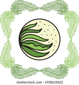 Nature decorative background. Vector illustration