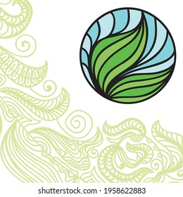 Nature decorative background. Vector illustration