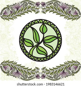 Nature decorative background. Vector illustration