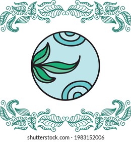 Nature decorative background. Vector illustration