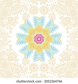 Nature decorative background. Vector illustration