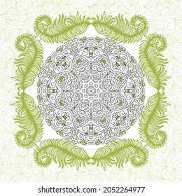 Fondo decorativo de la naturaleza. Ilustración del vector