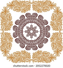 Nature decorative background. Vector illustration