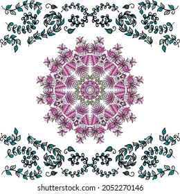 Nature decorative background. Vector illustration