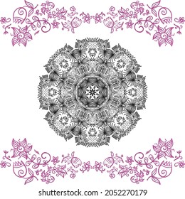 Nature decorative background. Vector illustration
