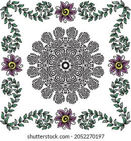 Nature decorative background. Vector illustration