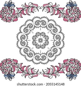 Nature decorative background. Vector illustration