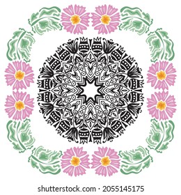 Nature decorative background. Vector illustration