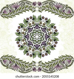 Nature decorative background. Vector illustration