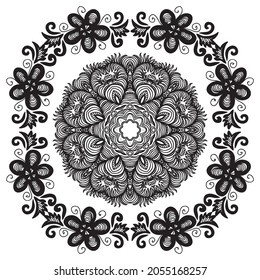 Nature decorative background. Vector illustration