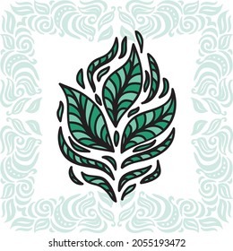 Nature decorative background. Vector illustration