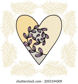 Nature decorative background. Vector illustration