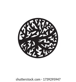 Nature decorative element branch. Vector illustration