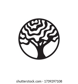 Nature decorative element tree. Vector illustration