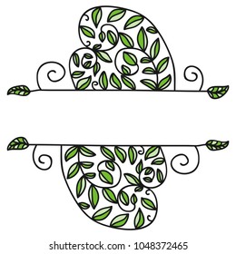 Nature decorative element. Vector illustration