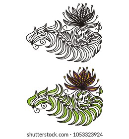 Nature decorative element. Vector illustration