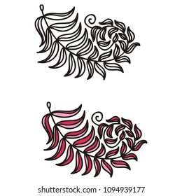 Nature decorative element. Vector illustration
