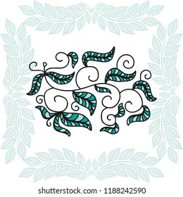 Nature decorative element. Vector illustration