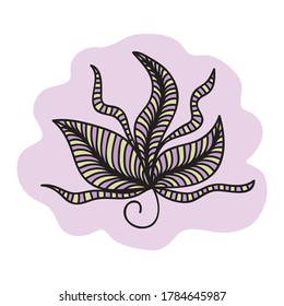 Elementos decorativos de la naturaleza. Ilustración del vector