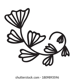 Elementos decorativos de la naturaleza. Ilustración del vector
