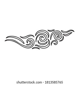 Elementos decorativos de la naturaleza. Ilustración del vector