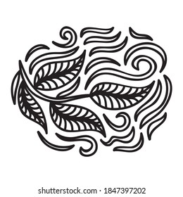 Nature decorative element. Vector illustration