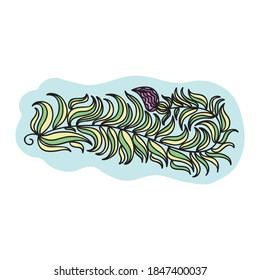 Nature decorative element. Vector illustration