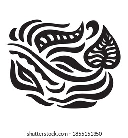 Elementos decorativos de la naturaleza. Ilustración del vector