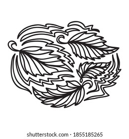 Nature decorative element. Vector illustration