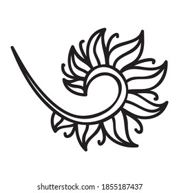 Nature decorative element. Vector illustration
