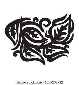 Nature decorative element. Vector illustration