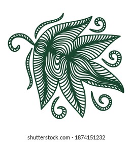 Nature decorative element. Vector illustration