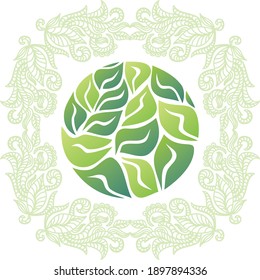 Nature decorative element. Vector illustration