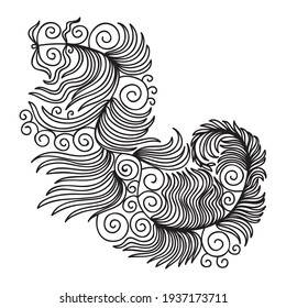 Elementos decorativos de la naturaleza. Ilustración del vector