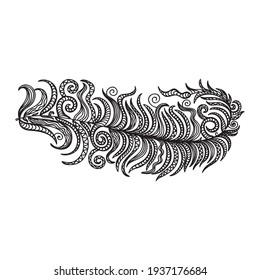 Nature decorative element. Vector illustration