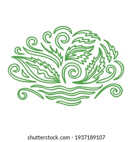 Nature decorative element. Vector illustration
