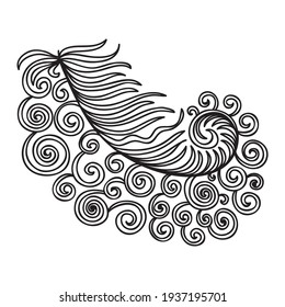 Nature decorative element. Vector illustration