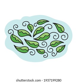 Nature decorative element. Vector illustration