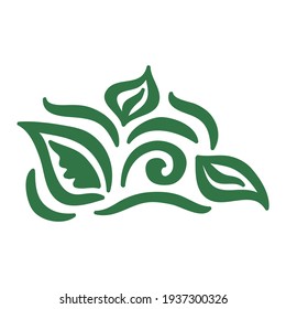 Elementos decorativos de la naturaleza. Ilustración del vector