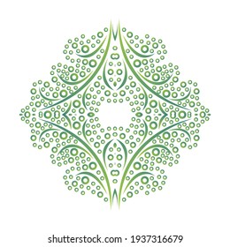 Naturdekoratives Element. Vektorgrafik