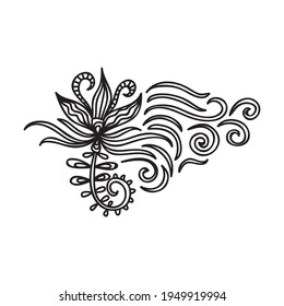 Nature decorative element. Vector illustration