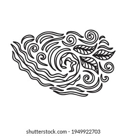 Nature decorative element. Vector illustration