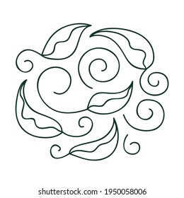 Nature decorative element. Vector illustration