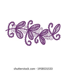 Nature decorative element. Vector illustration
