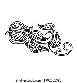 Nature decorative element. Vector illustration