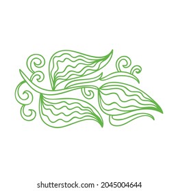 Nature decorative element. Vector illustration