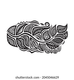 Elementos decorativos de la naturaleza. Ilustración del vector