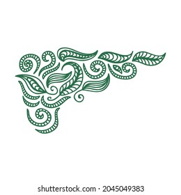 Elementos decorativos de la naturaleza. Ilustración del vector