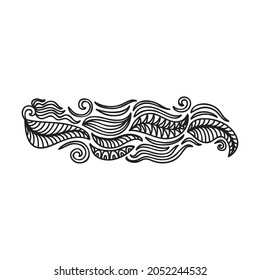Elementos decorativos de la naturaleza. Ilustración del vector